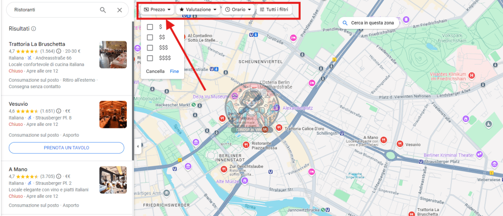 come risparmiare in viaggio sui ristoranti maps